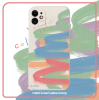 彩色手绘色彩撞色涂鸦液态硅胶手机壳适用苹果15nova10华为p50E/mate40小米13opporeno9vivo荣耀80iPhone14