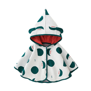 婴儿斗篷0-4岁幼儿童男女宝宝披风洋气外套披肩秋冬款外出小坎肩