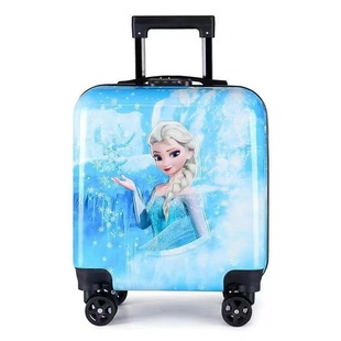 爱莎公主儿童行李箱可坐骑，艾莎拉杆箱女孩，万向轮18寸旅行箱可登机