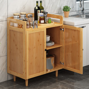 茶水柜碗柜简易橱柜厨房餐边柜置物柜家用实木柜子小型收纳储物柜