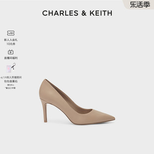 CHARLES＆KEITH春夏女鞋CK1-60280245-1女士简约通勤尖头高跟单鞋