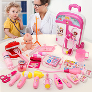 儿童医生打针宝宝拉杆箱工具玩具套装小护士女孩子医护听诊器