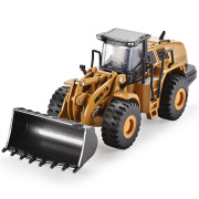汇纳玩具合金工程车铲车模型，仿真推土机挖掘机装载机，翻斗运输车儿
