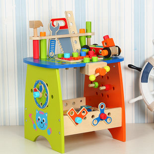 儿童仿真过家家工具箱 玩具套装拼装修理工具台3-6岁男孩宝宝礼物