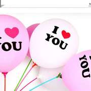 心形气球印字定制广告，气球印刷加厚爱心气球，结婚装饰布置