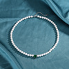 奢华欧美时尚复古澳洲贝珍珠人工彩宝混搭项链女项链高级感仙