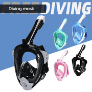 成人潜水眼镜近视浮潜面罩，全脸全干式三宝呼吸器，防雾游泳装备神器