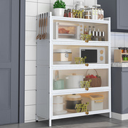 家用厨房储物柜带门多功能橱柜落地多层置物架盘碟锅具电器置物柜