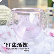 韩国星巴克杯子 2020粉色樱花 双层玻璃杯立体可爱 限量
