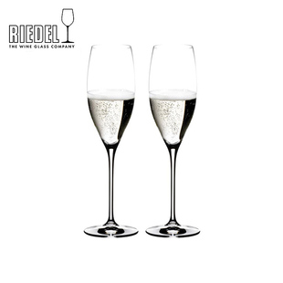 奥地利RIEDEL VINUM香槟杯起泡酒杯无铅水晶高脚杯结婚礼盒进口