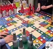 飞行棋双人情侣版地毯式大富翁二合一14岁以上喝酒版爬行垫豪华版