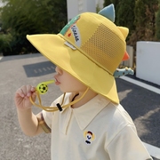儿童防晒帽宝宝遮阳帽女童渔夫帽，男童太阳帽夏季沙滩帽子防紫外线