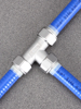 甬铮316L不锈钢波纹水管配件内牙三通家装管件水暖洁具接头管件