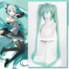 remiromi初音未来cos假发葱，绿色双马尾虎口，夹mikuv+虚拟歌姬