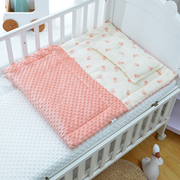 婴儿床褥垫冬季尿布台垫子新生儿棉垫幼儿园垫被冬天宝宝推车睡垫