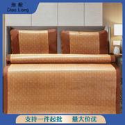 竹纤维软凉席加厚藤席三件套1.8米2米1.5家用双人床学生宿舍0.9米