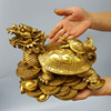 大号纯铜母子龙龟摆件铜龙龟乌龟金钱龟铜器工艺品母子龟客厅装饰