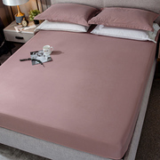全棉床笠单件纯棉纯色席梦思床垫保护套罩全包防滑床单床罩防尘罩