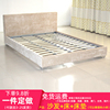 工厂时尚软床北京可拆洗简约双人布艺床1.8米1.5米简易矮箱床