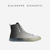 明星同款Giuseppe Zanotti GZ男士Blabber漆皮高帮运动鞋