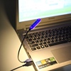 usb小夜灯笔记本电脑键盘灯可任意角度，弯曲便携充电宝插口小台灯