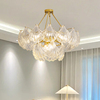 客厅吊灯后现代简约轻奢卧室灯创意，大气贝壳水晶玻璃主卧餐厅灯具