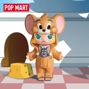 POPMART泡泡玛特MOLLY华纳周年手办盲盒摆件汤姆猫杰利鼠小魔怪