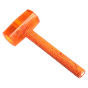 J7IB透明橡胶锤弹力锤地板瓷砖安装锤防震橡皮牛筋锤木柄小胶