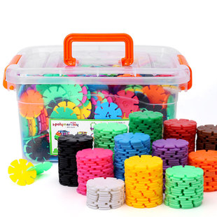 3-6岁儿童大号加厚雪花片积木幼儿园男女孩塑料拼插宝宝益智玩具