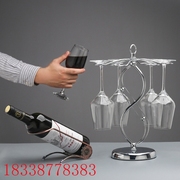 跨境欧式创意红酒高脚杯架倒挂铁艺酒杯架，简约家用葡萄酒杯架