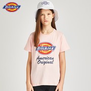 dickies童装上衣彩色印花常规，版女童短袖，t恤男童夏装儿童t恤衫