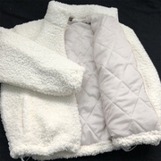 冬季白色棉袄羊羔绒外套，男春季情侣颗粒绒棉服，男款高级棉衣男生