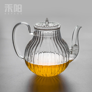 花瓣耐热玻璃茶壶加厚耐高温单壶可加热煮茶器家用功夫Z茶具泡茶