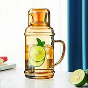 冷水壶玻璃水壶耐高温大容量冰箱凉白开水储水瓶果汁壶泡茶壶套装