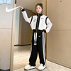 耐克顿女童卫衣套装春秋款运动两件套2023洋气韩版中大童秋装