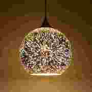 3d彩色玻璃圆球吊灯后现代创意，餐厅咖啡厅酒吧吧台服装店装饰灯具