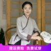 2024春季棉麻唐装女中国风改良汉服系带茶服中式上衣禅意禅服