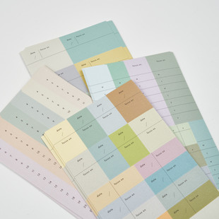 jy杂货国内韩国analoguekeeper彩色时间计划标记贴纸
