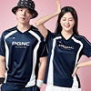 2024春夏PGNC韩国羽毛球服男女同款运动速干吸汗透气时尚短袖