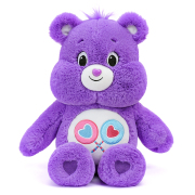 紫色爱心小熊公仔carebears彩虹熊毛绒(熊毛绒)玩偶娃娃女生日礼物分享熊