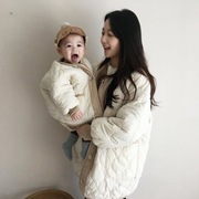 亲子装冬装外出服母女韩国童装女童棉衣婴童宝宝外套母子加厚棉服