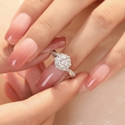 结婚戒指仿真一对星织莫桑钻戒子，气质钻石情侣，求婚结婚送礼物道具