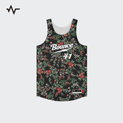 BOUNCE GYO定制花卉特别版球衣篮球服套装可印字号定个性队服男女