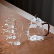 全度茶壶耐高温加厚玻璃泡茶器家用单壶带过滤内置滤网沏功夫茶具