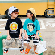儿童短袖T恤夏薄款大童男童上衣迪士尼松松童装