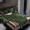 超丝滑真丝四件套高级感床上用品北欧风天丝，被套纯色冰丝床单床笠