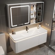 陶瓷一体盆智能现代浴室柜组合卫生间洗漱台洗手洗脸盆柜组合套装
