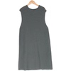 丽莫LAPORA品牌撤柜折扣女装气质时尚休闲深绿针织连衣裙A4-3460