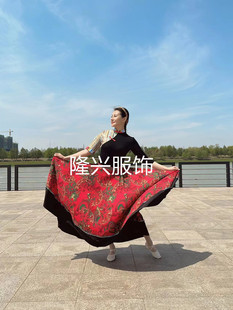 花与影新舞我的玫瑰卓玛拉，藏族舞蹈服少数民族半身裙广场舞服