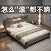 实木床现代简约双人床1.5米工厂经济型单人，床架1.8出租房家用